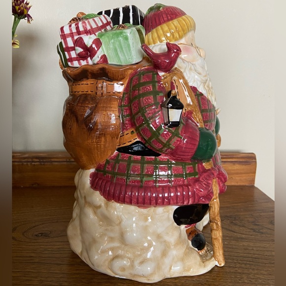 RARE COOKIE JAR Santa Claus with Bag of Toys, Vintage CKAO - Picture 3 of 12